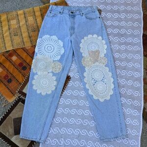 Vintage Levi's  Jeans with dollie patchwork